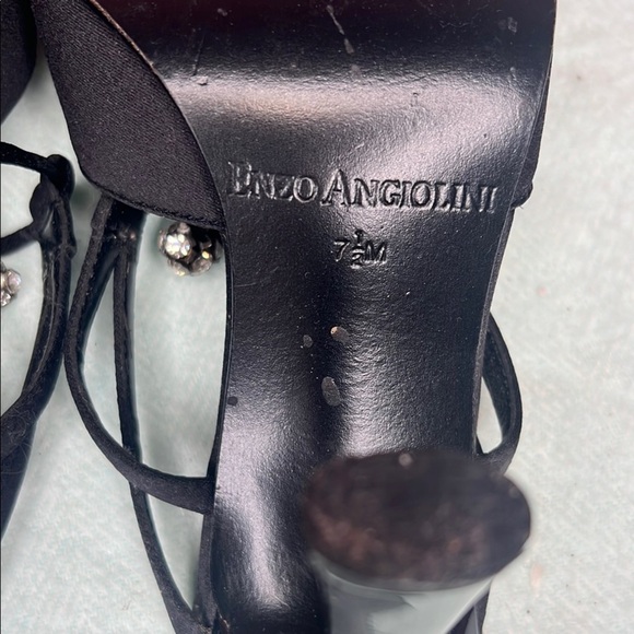 Enzo Angiolini Black Women's Evening Heels Size 7.5 - Picture 6 of 10